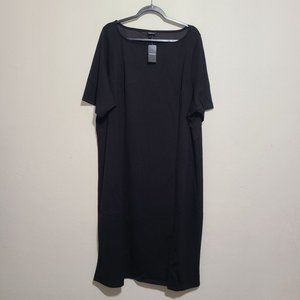 Torrid Midi Stuido Cupro Bodycon Dress Plus Size 4X Black